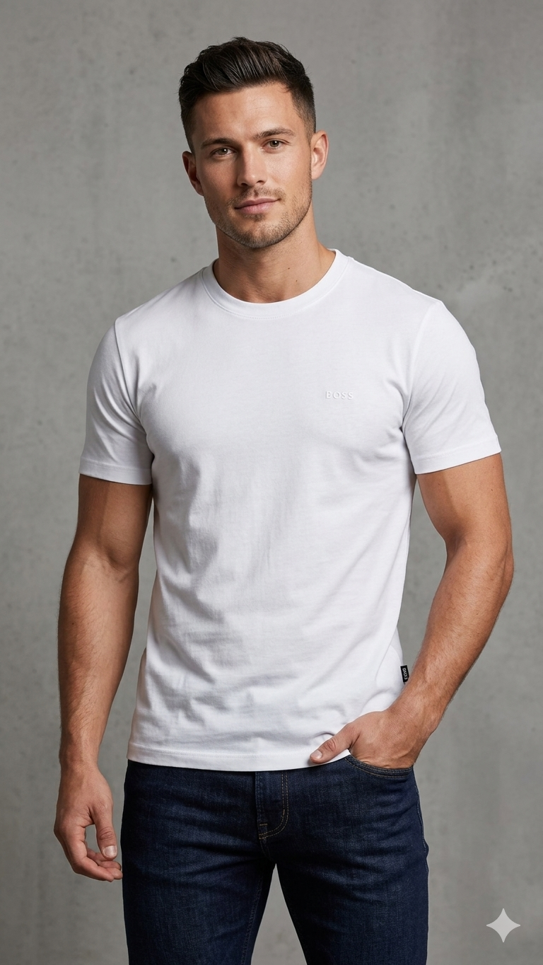 Camiseta Hugo Boss Gola Careca